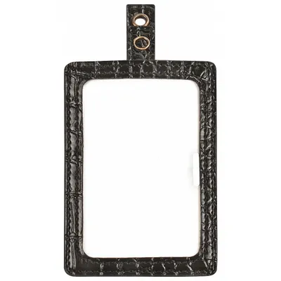 MYID Badge Holder: Pouch, Horizontal/Vertical, 2 3/4 in Badge Pouch Wd, 4 in Badge Pouch Ht - Clips for Badges
