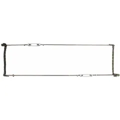 Chain and turnbuckle assembly for maintaining tension and alignment in oven systems. Used in commercial cooking and baking equipment to ensure reliable operation.