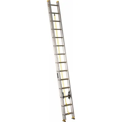 LOUISVILLE LADDER AE3228 28 ft Aluminum Extension Ladder, 250 lb Capacity, 53 lb - Lightweight Aluminum Extension Ladders