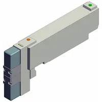 Solenoid Valve: Double Solenoid, Five-Way / Three-Position, 16.45 scfm Flow Rate - Max, Plug-In (MPN VQC2301-51)