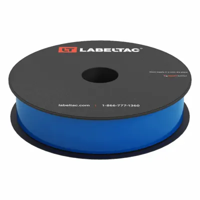CREATIVE SAFETY SUPPLY LabelTac Pro Model Standard Supply: 1 in x 150 ft, Vinyl, Blue (Gloss) - LabelTac Thermal Transfer Continuous Label Rolls