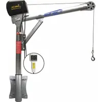 OZ LIFTING PRODUCTS Davit Crane Kit: Steel, Electric, 1,000 lb Max. Load Capacity, 0 in to 45 ft (MPN OZ1000DAV-SP15)