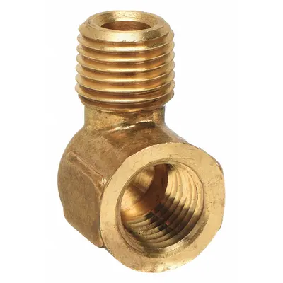OEM Brass 90° Elbow, 1/8 in x 1/8 in, 1,000 psi, 1 in Lg - Threaded High-Pressure Pipe Fittings for Potable Water