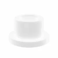 OILITE Flanged Sleeve Bearing: Acetal, 3/16 in Bore, 5/16 in OD, 1/4 in Overall Lg, White, 10 PK (MPN WF-0305-02B)