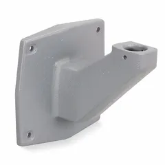 Gray threaded-mount base for use with FB2LED warning light. Overall dimensions: 6 3/8 in width, 5 7/8 in length, 6 in depth. Provides a secure mounting solution for visual signaling equipment in industrial environments.