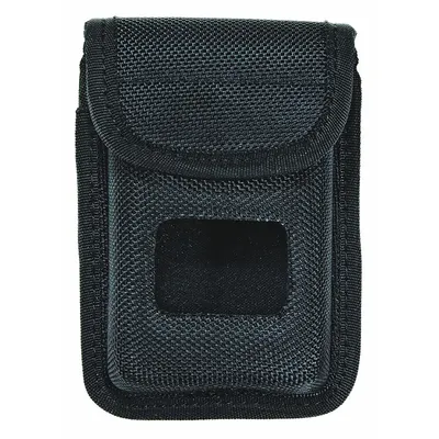 HEROS PRIDE Alarm Pouch: Black, Nylon, Ballistic, 5 in x 87 mm, Snap Closure - Key Holders & Pouches