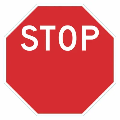 LYLE T1-6269-EG_18x18 Engineer Grade Stop Sign with Mounting Holes - Stop Signs