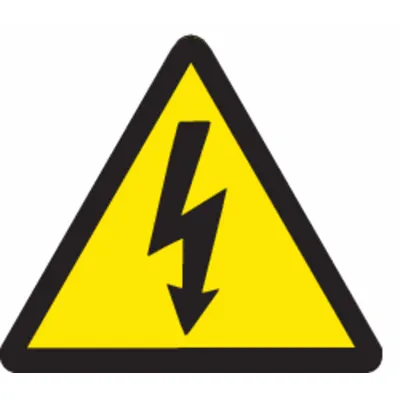 BRADY Triangle Electric Hazard Symbol Signs