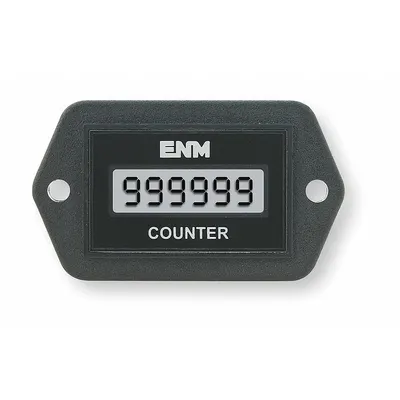 ENM Electronic Counter: Digital Counters, Front Panel Mounting, 1 in x 1 1/2 in