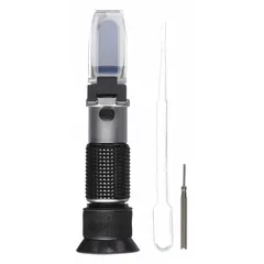Battery fluid tester designed for measuring specific gravity of electrolyte in Enhanced Flooded Battery (EFB) types. Provides direct-readout measurements to assess battery charge state and health. Suitable for use in automotive and industrial maintenance settings.