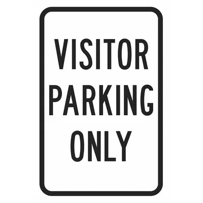 LYLE T1-6211-EG_12x18 Visitor Parking Only Sign - Visitor Parking Only Signs