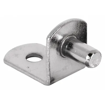 PRIME-LINE Shelf Support: 1/2 in Wd, 11/16 in Lg, 43/64 in Ht, 20 lb Capacity, Steel - Shelf Supports