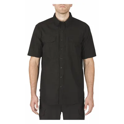 5.11 Stryke Shirt S/S Black M (MPN 71354ABR-019-M) - Men's Tactical Collared Work Shirts