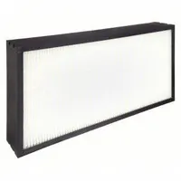 Minipleat Air Filter: 12 in x 24 in x 4 in, Synthetic, Plastic, No Header, Downstream Face