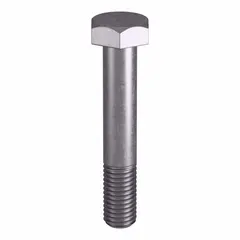 Grade B8 heavy hex bolt made from stainless steel per ASTM A193, with plain finish. Thread size 5/8"-11, length 3-3/4 inches. Dimensional standard ASME B18.2.1. Sold in pack of 5 without nut. Used in high-temperature and high-pressure applications such as flanged connections, pressure vessels, and valve assemblies.