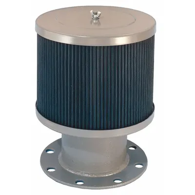 SOLBERG Intake Exposed Filter: 5 in Flange Inlet Size, 800 cfm, 14 in Overall Ht - Air Compressor Intake Filters & Silencers