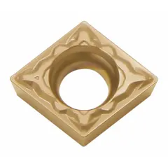 This diamond indexable turning insert features a CCMT geometry and CA525 grade for machining non-ferrous materials such as aluminum alloys and composites. It is used for precision turning and finishing operations, providing high wear resistance and a superior surface finish.