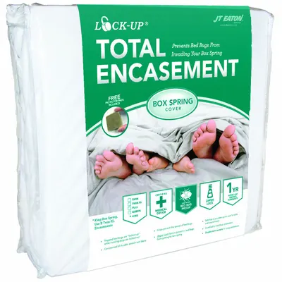 LOCKUP Mattress/Box Spring Protector: Twin XL, 80 in Overall Lg, 39 in Overall Wd - Box Spring Encasements