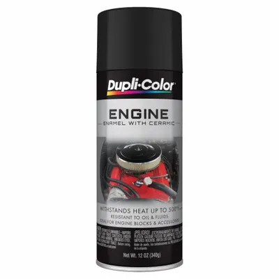 DUPLI-COLOR High Heat Enamel Black Flat Smooth Finish - High Heat Enamels