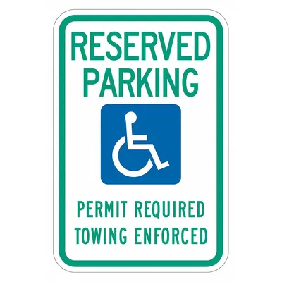 LYLE Reserved Parking Permit Required Towing Enforced Sign - Reserved Parking Permit Required Permit Required Towing Enforced Signs (Arkansas)