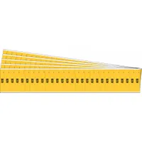 Pipe Marker: Acid, Yellow, Black, Fits 3/4 in and Smaller Pipe O.D., 28 Pipe Markers, 5 PK (MPN 91896-PK)