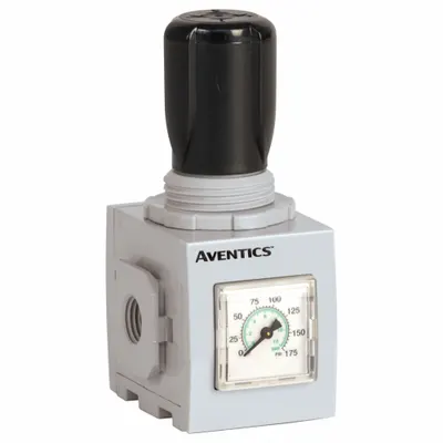 NUMATICS Regulator: Aluminum, 1/8 in NPT, 28.1 scfm, 145 psig Max Op Pressure - Numatics FRL Air Regulators