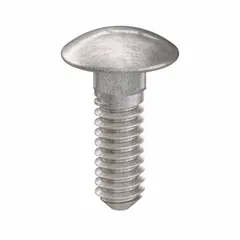This carriage bolt features a square neck that prevents rotation during tightening, making it suitable for fastening metal to wood or metal to metal in applications where a smooth, rounded head is desired. Made from 18-8 stainless steel with a plain finish, it offers corrosion resistance for indoor and light outdoor industrial environments. Thread size #10-24, length 5/8 in, 50 pieces per pack.