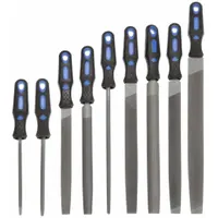 File Set: Includes Handle, 9 Pieces, Bastard Cut, Pouch (MPN 1NFK8)