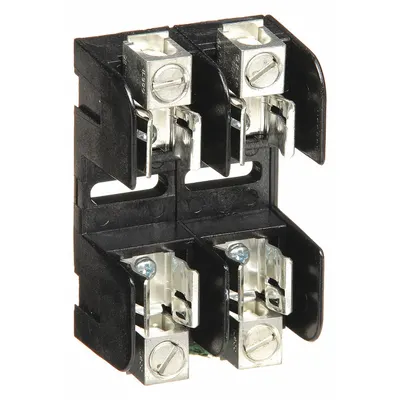 MERSEN Fuse Block: Open Block Design, 2 Pole, 250 V AC, Box Lug - Fuse Blocks for UL Class H & K Fuses