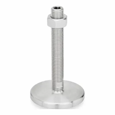 JW WINCO Swivel Male Leveling Mount, 5/8"-11 Thread, 3.94 in, 3,822 lbf Capacity - Swivel Male Leveling Mounts