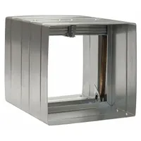 9.75"H-W 12"L Spring Fire Dampr w/Sleeve: Dynamic, 9 3/4 in H, 9 3/4 in W, 12 in L, Spring (MPN 20CK19)