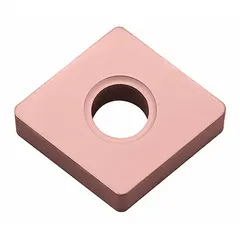 Diamond indexable turning insert with CNMA432 (also CNMA120408) geometry. Used for precision machining of non-ferrous materials, composites, and abrasive plastics in turning, facing, and boring operations.