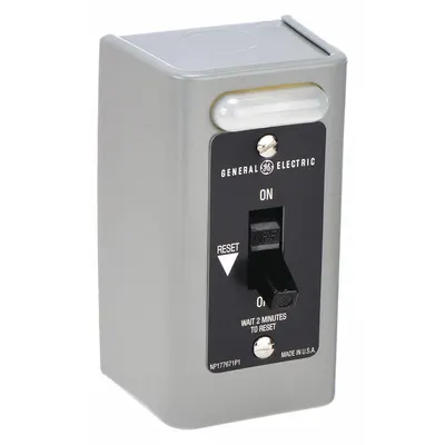 GE Manual Motor Starter: Non-Reversing, 1 Poles, 16 A, Thermal Protection - Enclosed Non-Reversing Starters with Thermal Overloads