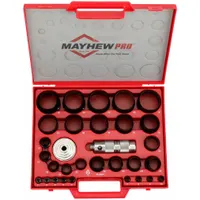 Hollow Punch Set: 1 in_5/8 in_2 1/4 in_1 3/8 in_1 7/8 in_2 1/8 in_2 3/8 in Overall Lg, 31 Pieces (MPN 66006)