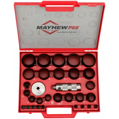 MAYHEW PRO 31-Piece Hollow Punch Set, MPN 66006 - Gasket Punch Sets