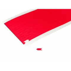Fluorescent red paper arrows on a continuous roll for inspection and identification marking. Each arrow measures 1/4 inch in length and 3/16 inch in width, with a maximum temperature rating of 425°F. Used to flag components or areas during quality checks, maintenance, or assembly.