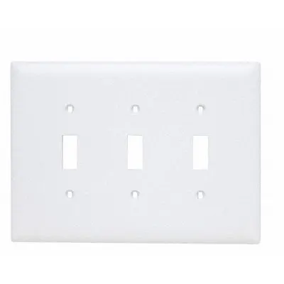 LEGRAND Wall Plate: Toggle, 3 Gang, Brown - General Purpose Wall Plates