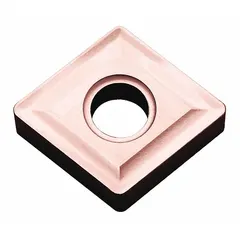 This diamond indexable turning insert is designed for precision turning operations on non-ferrous materials, composites, and abrasive plastics. Its diamond tip provides wear resistance and surface finish in high-speed machining applications. The insert is identified by manufacturer part number CNMG433CA320 and is also designated as CNMG433 or CNMG120412.