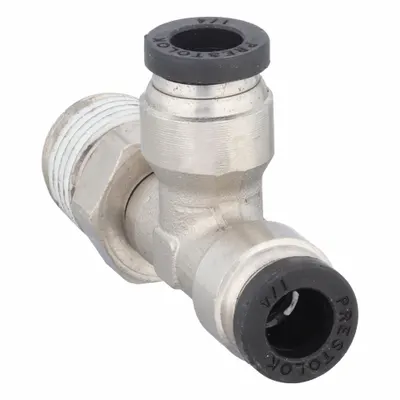 PARKER Nickel-Plated Brass Tube Fitting Tee - Nickel-Plated Brass Tube Fittings