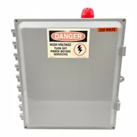 SUMP ALARM Control Panel: Simplex, Single Phase, 120/208/240V AC, 10 to 15 A, Vertical Float, 4X (MPN BS-4X-MC-2-15-NW-CN-3F-3SB-AP)