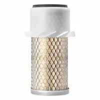 Round/oval engine air filter with 3 1/4 in outside diameter and 8 in outside diameter bottom, type PA1865-FN. Interchanges with Baldwin PA1865-FN. Used in Libra vehicles to filter intake air for engine protection