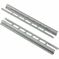 SQUARE D Terminal Block Mounting Track: NEMA, Std, 6 in Overall Lg, Steel, 0.22 in Overall Ht (MPN 9080GH106)