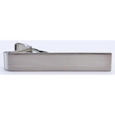 HEROS PRIDE Tie Bar 4007FN: 5/16 in x 2 in, Nickel, Metal - Tie Clips, Collar Pins & Shirt Keepers