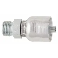 PARKER Hydraulic Crimp Fitting: Steel x Steel, Straight, -10 For Hose Dash Size, Male x Genderless (MPN 1J043-12-10)