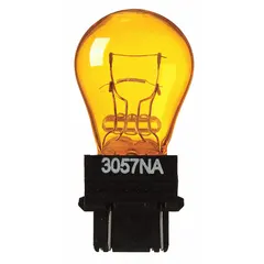 APPROVED VENDOR 3057NA-10PK S8 Amber Wedge Base Lamp, 14V AC, 10-Pack