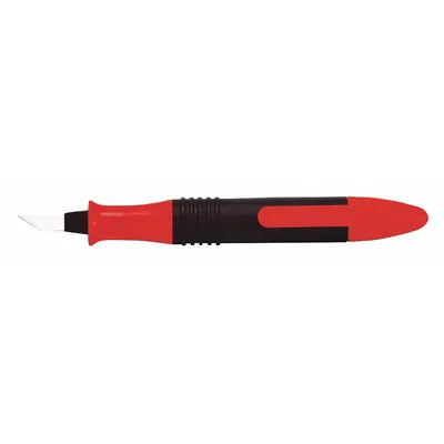 SHAVIV Disposable Ceramic Deburring Tool, Cera-Burr Straight Edge, Red - Disposable Ceramic Deburring Tools