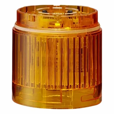 PATLITE Tower Light Module: Steady, 24V DC, Amber, 50 mm Overall Dia, 40 mm Overall Ht - Steady Light Modules