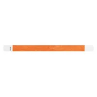 ID Wristband: No Legend, 10 in Overall Lg, 3/4 in Overall Wd, Tyvek®, Orange, 500 PK (MPN T3-04)