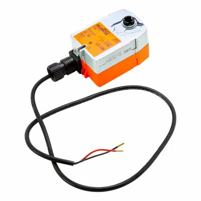 Belimo Damper Actuator: Dampers, On/Off, Spring Return, 22 in-lb, 24V AC/DC - Fail-Safe Actuators with Spring Return