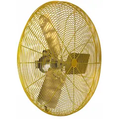 This HESSAIRE fan head features a 36-inch blade diameter and a 1/2 hp motor, operating on 115V AC single-phase power. It offers two speeds and a non-oscillating design for directed airflow. Suitable for spot cooling and air circulation in large facilities such as warehouses, factories, and workshops.